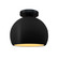 Radiance One Light Semi-Flush Mount in Carbon Matte Black w/ Champagne Gold (102|CER-6350-CBGD-MBLK)