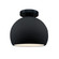 Radiance One Light Semi-Flush Mount in Gloss Black w/ Matte White (102|CER-6350-BKMT-MBLK)