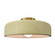 Radiance One Light Semi-Flush Mount in Vanilla (Gloss) (102|CER-6345-VAN-BRSS)