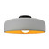 Radiance One Light Semi-Flush Mount in Matte White w/ Champagne Gold (102|CER-6345-MTGD-MBLK)