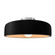 Radiance One Light Semi-Flush Mount in Carbon - Matte Black (102|CER-6345-CRB-NCKL)