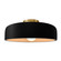 Radiance One Light Semi-Flush Mount in Carbon - Matte Black (102|CER-6345-CRB-BRSS)
