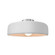Radiance One Light Semi-Flush Mount in Gloss White (outside and inside of fixture) (102|CER-6343-WTWT-NCKL)