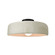 Radiance One Light Semi-Flush Mount in White Crackle (102|CER-6343-CRK-MBLK)