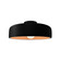 Radiance One Light Semi-Flush Mount in Carbon Matte Black w/ Champagne Gold (102|CER-6343-CBGD-MBLK)