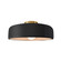 Radiance One Light Semi-Flush Mount in Gloss Black (102|CER-6343-BLK-BRSS)