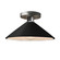 Radiance One Light Semi-Flush Mount in Carbon - Matte Black (102|CER-6330-CRB-NCKL)