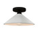 Radiance One Light Semi-Flush Mount in Bisque (102|CER-6330-BIS-MBLK) Radiance One Light Semi-Flush Mount in Bisque (102|CER-6330-BIS-MBLK)