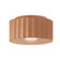 Radiance One Light Outdoor Flush Mount in Adobe (102|CER-6185W-ADOB)