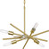 Astra Six Light Chandelier in Satin Brass (54|P400108-012)