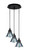 Array Three Light Pendalier in Matte Black (200|1818-MB-9325)