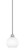 Edge One Light Mini Pendant in Brushed Nickel (200|1151-BN-4101)