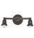 Revival Two Light Wall Sconce Hardware in Black Metal (57|272196)