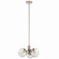 Silvarious Three Light Chandelier/Semi Flush in Polished Nickel (12|52700PN)