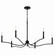 Malene Six Light Chandelier in Black (12|52696BK)