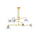 Mendon Six Light Chandelier in Aged Brass (70|1936-AGB)