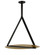 Cymbal LED Pendant in Dark Bronze/Natural Brass (182|PBPD35127BZ/NB)