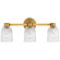 Asalea LED Vanity Light in Hand-Rubbed Antique Brass (268|ARN 2503HAB-CG)