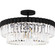 Quoizel Semi-Flush Mount Four Light Semi Flush Mount in Matte Black (10|QSF6742MBK)