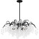 Maple Six Light Chandelier in Earth Black (10|MAP5028EK)
