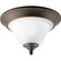 Trinity One Light Flush Mount in Antique Bronze (54|P3475-20)