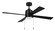McCoy 52 4 Blade with Pull Chains 52'' Ceiling Fan in Flat Black (46|MCY52FB4-PC)