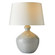 Clementine One Light Table Lamp in Icy Morn/Antique Brass/Off-White/Off-White (314|PTC32-591)