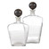 Eaves Decanters, Set of 2 in Clear/Bengal (314|ARI14)