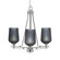 Uptowne Three Light Chandelier in Aged Silver (200|323-AS-4252)