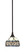 Stem One Light Mini Pendant in Dark Granite (200|23-DG-9485)