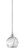 Stem One Light Mini Pendant in Chrome (200|23-CH-4109)