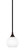 Stem One Light Mini Pendant in Black Copper (200|23-BC-4101)