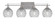 Uptowne Four Light Bathroom Lighting in Aged Silver (200|134-AS-5110)