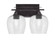 Uptowne Two Light Bathroom Lighting in Dark Granite (200|132-DG-4812)