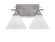 Uptowne Two Light Bathroom Lighting in Aged Silver (200|132-AS-312)