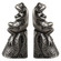 Daydreaming Bird Bookends, S/2 in Lightly Antiqued Silver (52|18150)