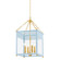 Rosalie Four Light Lantern in Aged Brass/Soft Arctic Blue (428|H932704S-AGB/SAO)