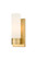 Downtown Urban One Light Wall Sconce in Brushed Brass (405|617-1W-BB-G617-8WH)
