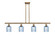 Ballston Four Light Island Pendant in Brushed Brass (405|516-4I-BB-G559-5BL)