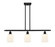 Ballston Three Light Island Pendant in Matte Black (405|516-3I-BK-G559-5GWH)