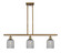 Ballston Three Light Island Pendant in Brushed Brass (405|516-3I-BB-G559-5SM)