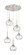 Downtown Urban Five Light Pendant in Brushed Satin Nickel (405|323-5P-SN-G323-7CL)