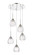 Downtown Urban Five Light Pendant in Polished Nickel (405|323-5P-PN-G323-6CL)