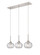 Berkshire Three Light Island Pendant in Brushed Satin Nickel (405|323-3I-SN-G323-7CL)