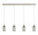 Downtown Urban Four Light Linear Pendant in Polished Nickel (405|124B-4P-PN-G434-7SM)