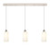 Downtown Urban Three Light Linear Pendant in Polished Nickel (405|123B-3P-PN-G434-7WH)