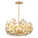 Broche Five Light Chandelier in Antique Gold (60|566-GA)