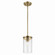 Crosby One Light Mini Pendant in Natural Brass (12|43996NBR)