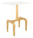 Clement Side Table in White, Gold (339|101512)