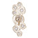 Ethereal Rose One Light Wall Sconce in Havana Gold Ombre/Polished Stainless Accents (137|500W01HGOB)